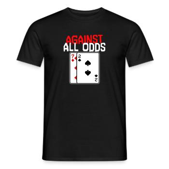 Poker Gambling Statement Casino Card Game Poker - T-shirt homme - noir - Devant - AI Model Male 178 light (178cm)