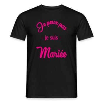 Junggesellinnenabschied. HOCHZEIT - Männer T-Shirt - Schwarz - Vorne - AI Model Male 178 light (178cm)
