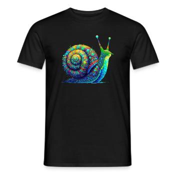 Escargot - T-shirt homme - noir - Devant - AI Model Male 178 light (178cm)