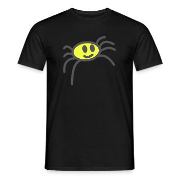 acid spider - Men's T-Shirt - black - Front - AI Model Male 178 light (178cm)