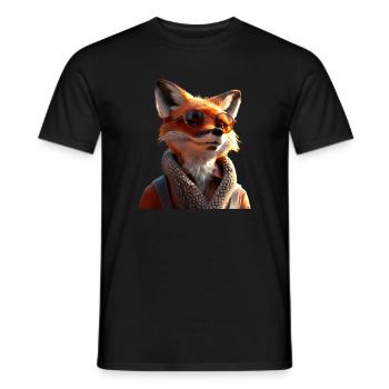 Fuchs Ich Liebe Füchse Rotfuchs Wilder Süßer Fuchs - Männer T-Shirt - Schwarz - Vorne - AI Model Male 178 light (178cm)