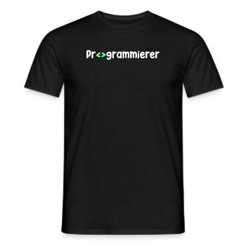 Programmeur, Geek, Script, Code, Nerd - T-shirt homme - noir - Devant - AI Model Male 178 light (178cm)