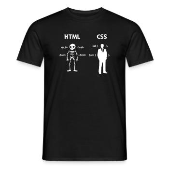 Code Css C++ Php Java Developer Code Skripting - Männer T-Shirt - Schwarz - Vorne - AI Model Male 178 light (178cm)