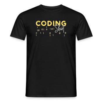 Coden Statement Développeur Programmeur Scripting - T-shirt homme - noir - Devant - AI Model Male 178 light (178cm)