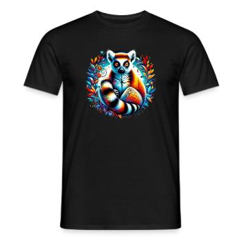 Lémurien - T-shirt homme - noir - Devant - AI Model Male 178 light (178cm)
