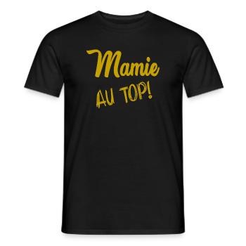 MAMIE - T-shirt homme - noir - Devant - AI Model Male 178 light (178cm)