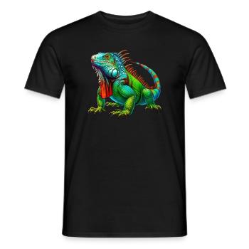 Iguane - T-shirt homme - noir - Devant - AI Model Male 178 light (178cm)