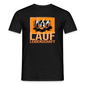 Lauf Leidenschaft - Männer T-Shirt - Schwarz - Vorne - AI Model Male 178 light (178cm)