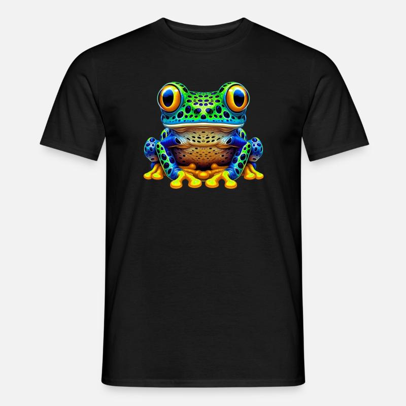 Frosch - Männer T-Shirt - Schwarz
