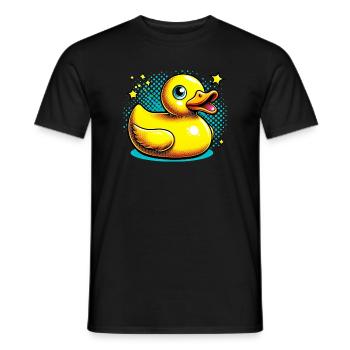 Caneton Canard Canard - T-shirt homme - noir - Devant - AI Model Male 178 light (178cm)