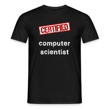 Informatiker - Männer T-Shirt - Schwarz - Vorne - AI Model Male 178 light (178cm)