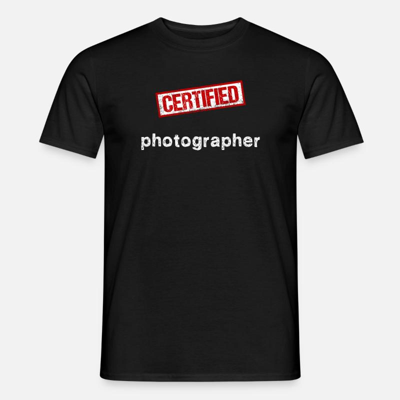 Photograph - Männer T-Shirt - Schwarz