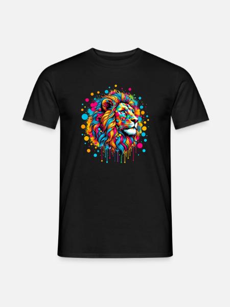 Lion - T-shirt homme - noir