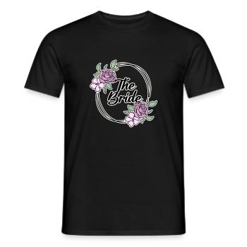 Bridal Motif - Men's T-Shirt - black - Front - AI Model Male 178 light (178cm)