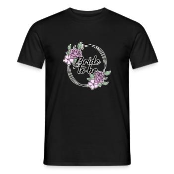 Bridal Wedding Dress - Men's T-Shirt - black - Front - AI Model Male 178 light (178cm)