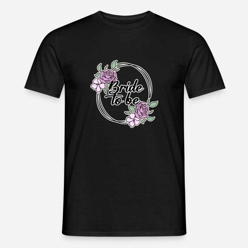 Braut Brautkleid - Männer T-Shirt - Schwarz