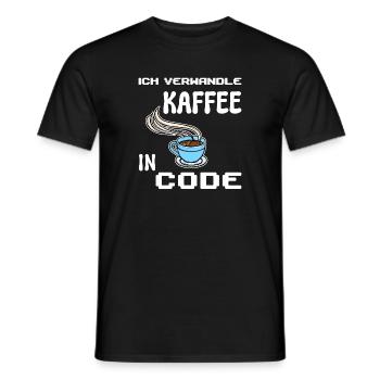 Développeur Computergeek Statement Codage Scripting - T-shirt homme - noir - Devant - AI Model Male 178 light (178cm)