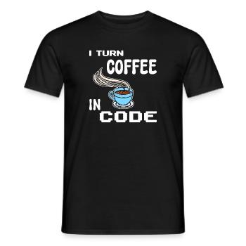 Développeur Computergeek Programmeur d’instructions - T-shirt homme - noir - Devant - AI Model Male 178 light (178cm)