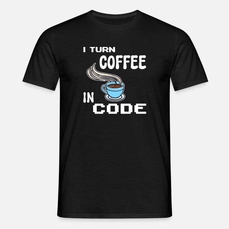Developer Computerfreak Statement Programmierer - Männer T-Shirt - Schwarz