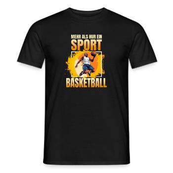 Mehr als nur ein Sport - Basketball - Männer T-Shirt - Schwarz - Vorne - AI Model Male 178 light (178cm)