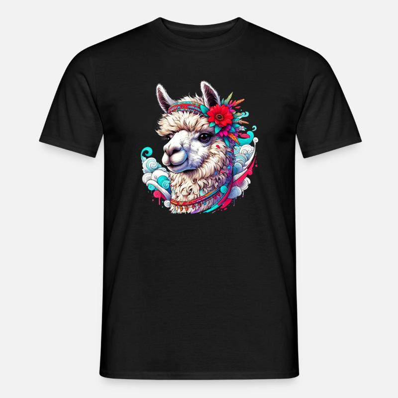 Alpaca - Men’s T-shirt - black