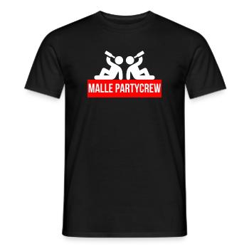 Malle Party Crew - Men's T-Shirt - black - Front - AI Model Male 178 light (178cm)