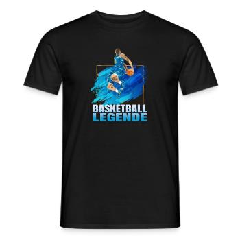 Basketball Legende - Männer T-Shirt - Schwarz - Vorne - AI Model Male 178 light (178cm)