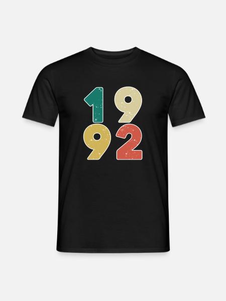 1992 - Né en 1992 - Construit en 1992 - T-shirt homme - noir