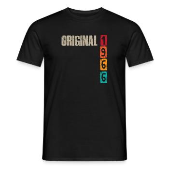 Vintage 1966 - Männer T-Shirt - Schwarz - Vorne - AI Model Male 178 light (178cm)