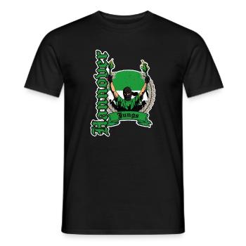 Hannover Jungs Fußball - Männer T-Shirt - Schwarz - Vorne - AI Model Male 178 light (178cm)