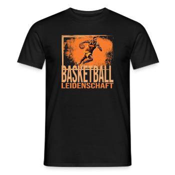 Basketball Leidenschaft - Männer T-Shirt - Schwarz - Vorne - AI Model Male 178 light (178cm)