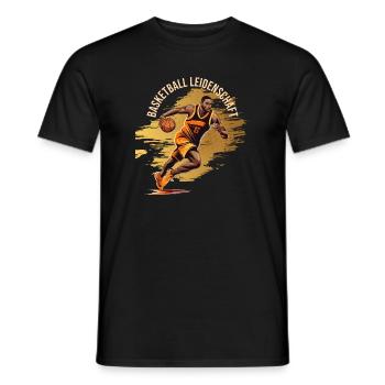 Basketball Leidenschaft - Männer T-Shirt - Schwarz - Vorne - AI Model Male 178 light (178cm)