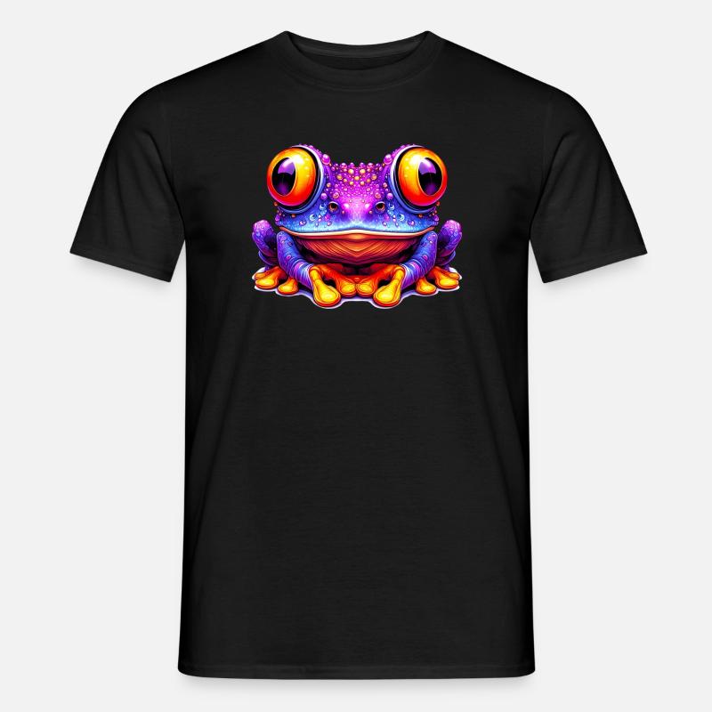Frosch - Männer T-Shirt - Schwarz