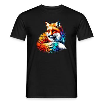 Renard - T-shirt homme - noir - Devant - AI Model Male 178 light (178cm)