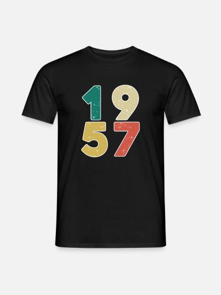 1957 - Year 1957 - Year of construction 1957 - Men's T-Shirt - black
