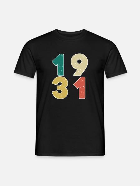 1931 - Born in 1931 - Built in 1931 - Men's T-Shirt - black
