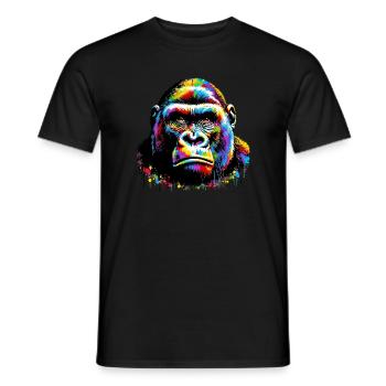 Gorille - T-shirt homme - noir - Devant - AI Model Male 178 light (178cm)