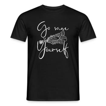Go Sage Yourself III - Men's T-Shirt - black - Front - AI Model Male 178 light (178cm)