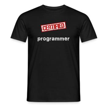 Programmeur - T-shirt homme - noir - Devant - AI Model Male 178 light (178cm)