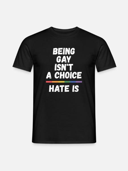 LGBT Pride Month - Schwul sein ist keine Wahl - Männer T-Shirt - Schwarz
