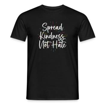 LGBT Pride Month - Verbreiten Sie Freundlichkeit statt Hass - Männer T-Shirt - Schwarz - Vorne - AI Model Male 178 light (178cm)