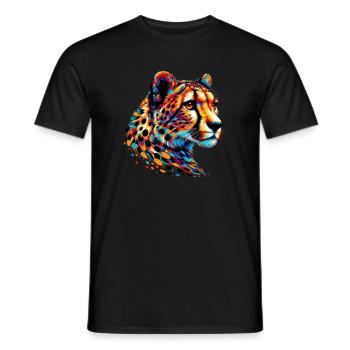 Cheetah - Men's T-Shirt - black - Front - AI Model Male 178 light (178cm)