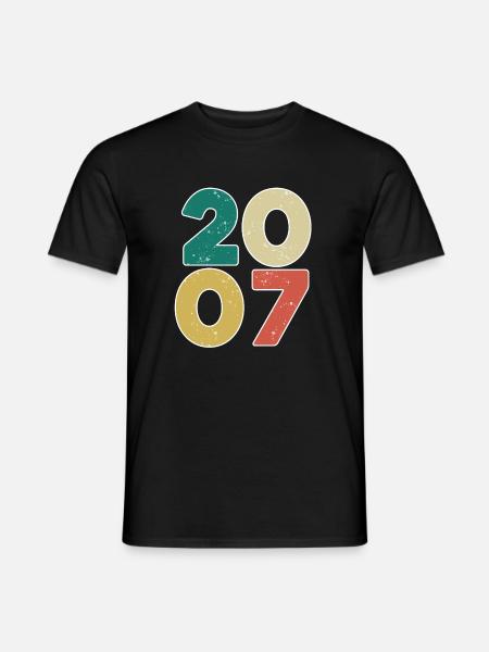 2007 - Year 2007 - Year 2007 - Men's T-Shirt - black