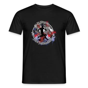 Footballers from Munich – pure passion - Men's T-Shirt - black - Front - AI Model Male 178 light (178cm)