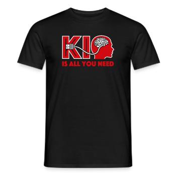 KI ist alles was du brauchst - Männer T-Shirt - Schwarz - Vorne - AI Model Male 178 light (178cm)