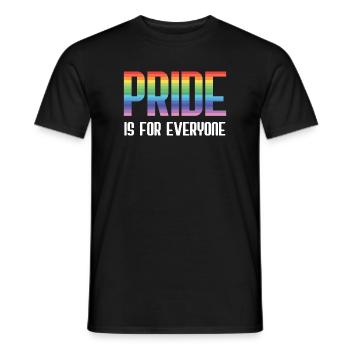LGBT Pride Month - Pride ist für alle da - Männer T-Shirt - Schwarz - Vorne - AI Model Male 178 light (178cm)