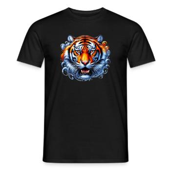 Tiger - Men's T-Shirt - black - Front - AI Model Male 178 light (178cm)