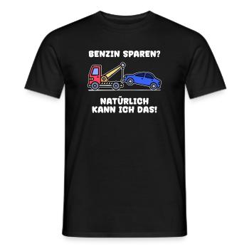 Car Statement Refueling Gas Station Gasoline Energy - Men's T-Shirt - black - Front - AI Model Male 178 light (178cm)