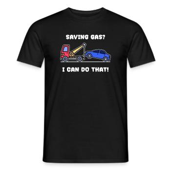 Car Statement Refueling Energy Storage Electricity - Men's T-Shirt - black - Front - AI Model Male 178 light (178cm)