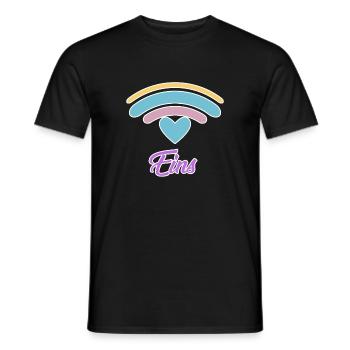 1. Geburtstag Regenbogen Baby Motiv - Männer T-Shirt - Schwarz - Vorne - AI Model Male 178 light (178cm)